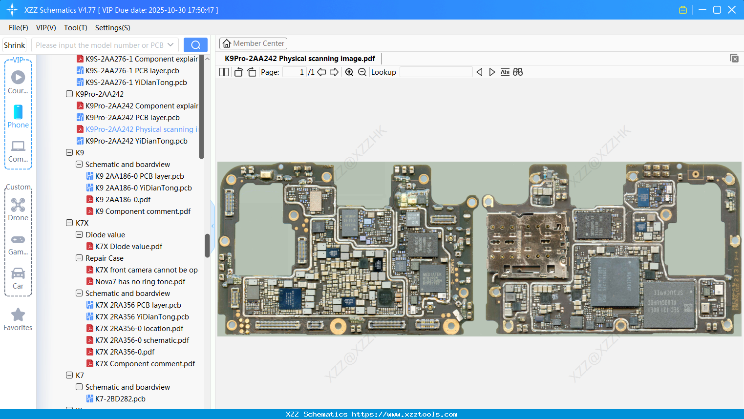 OPPO K9Pro-2AA242 Physical Scanning Image